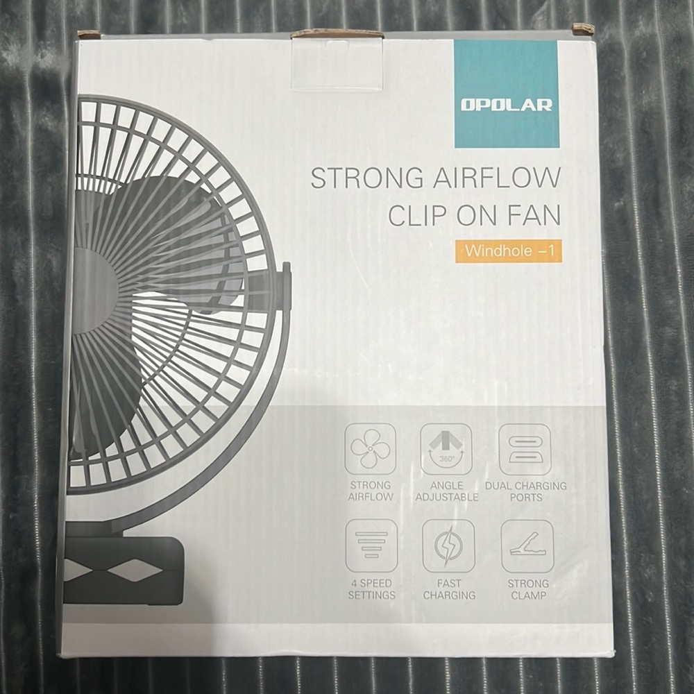 EUC Opolar Strong Airflow Clip on Fan